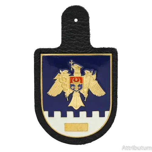 Customs Service Metal Badge on Leather Holder